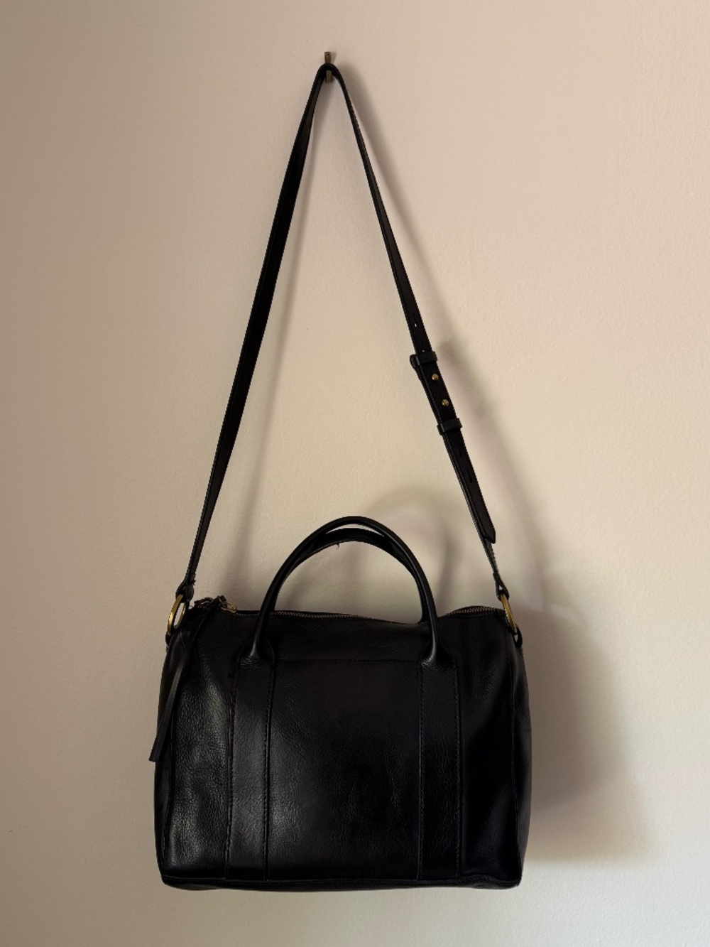 Madewell Prague Black Leather Handbag - Picture 4 of 5